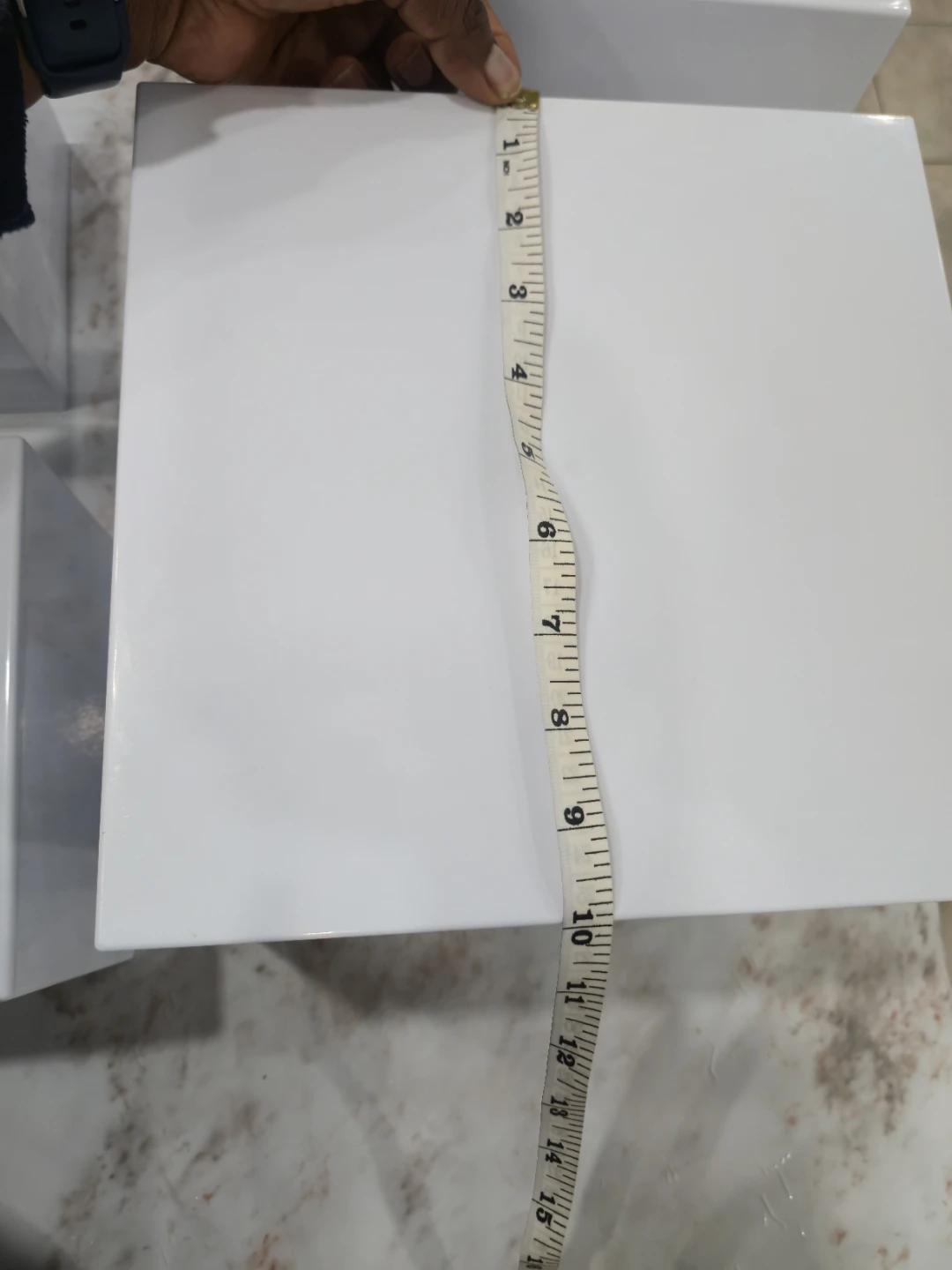 8 Pcs Food Risers Set – Square White Acrylic "FOR RENT" - photo 3