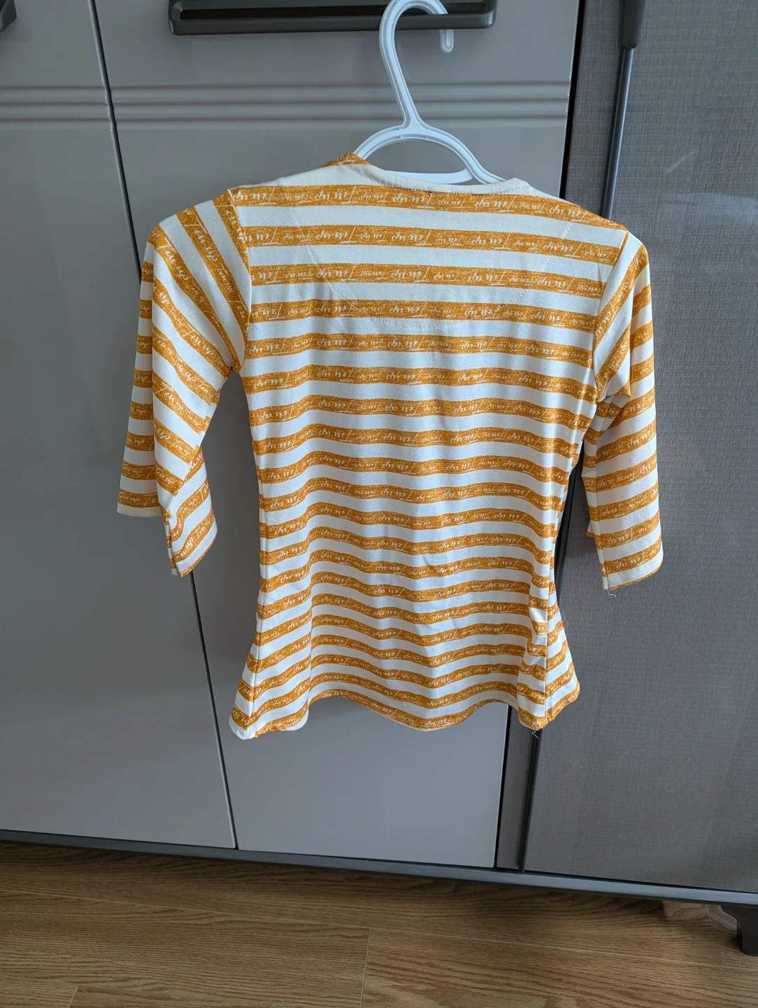 Girl's Striped 3/4 Sleeve Top