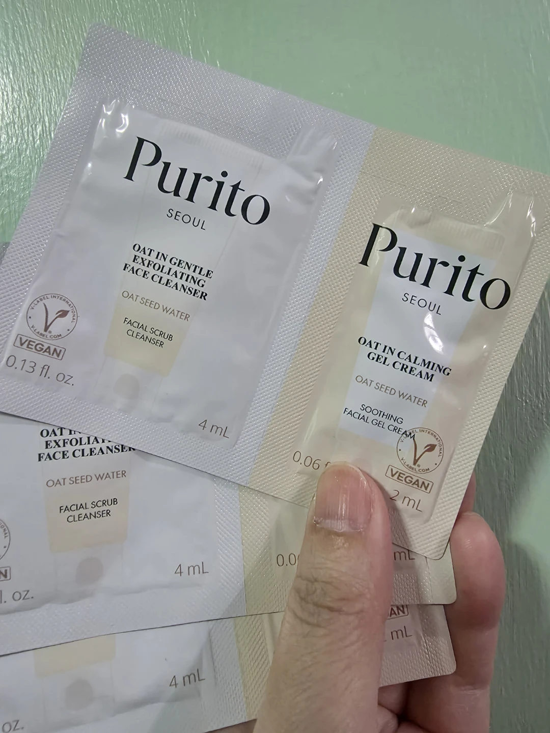 Purito Face Cleanser & Gel Cream Samples - photo 2