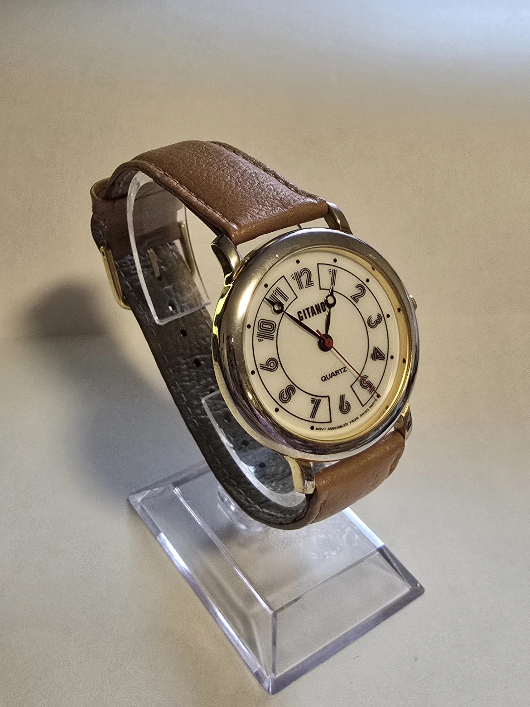 35mm Gitano Quartz Mens Watch NEW BATTERY - photo 2