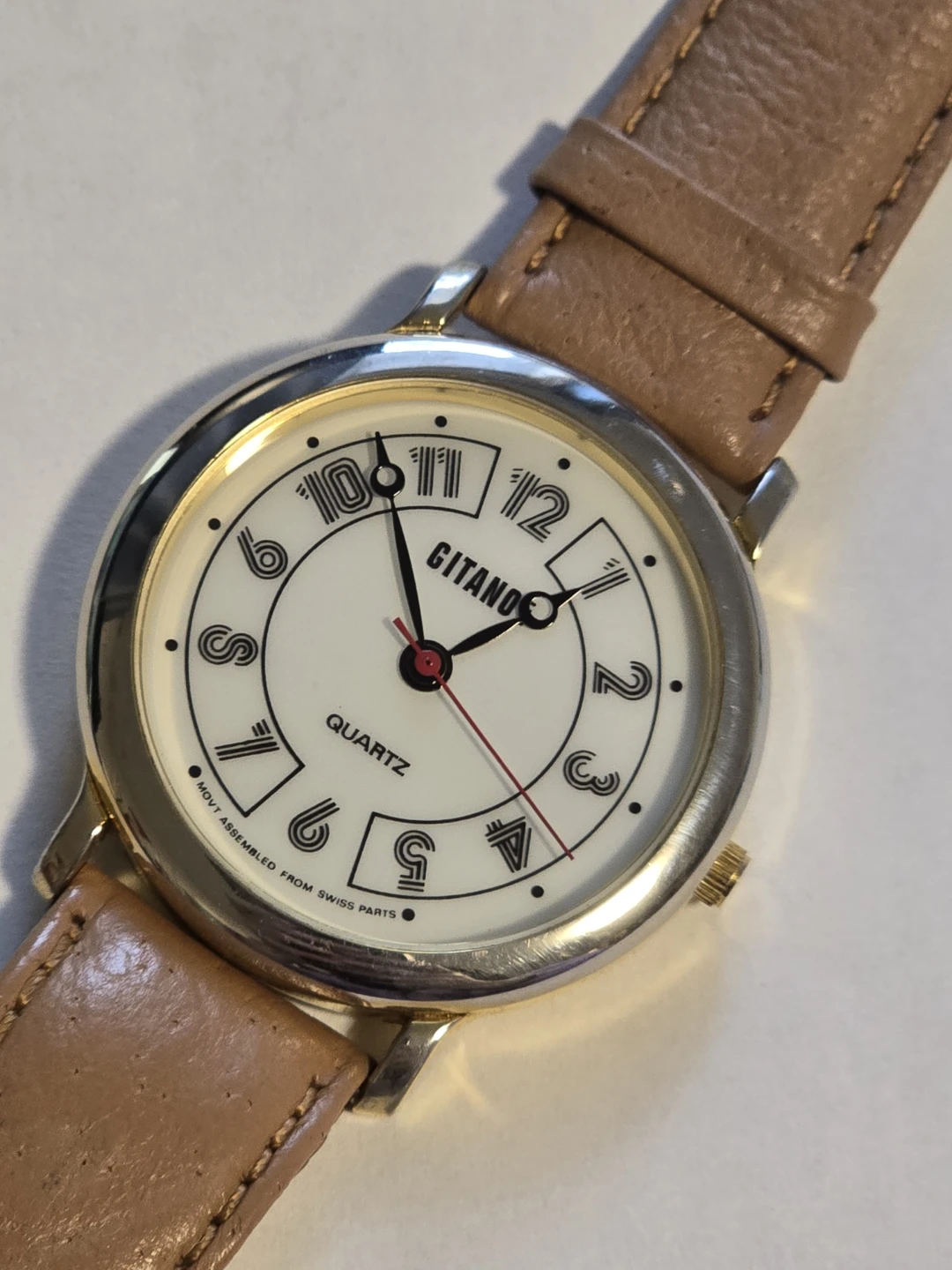 35mm Gitano Quartz Mens Watch NEW BATTERY - photo 4