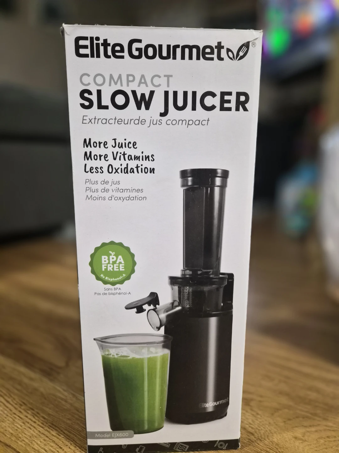 Elite Gourmet Compact Slow Juicer EJX600