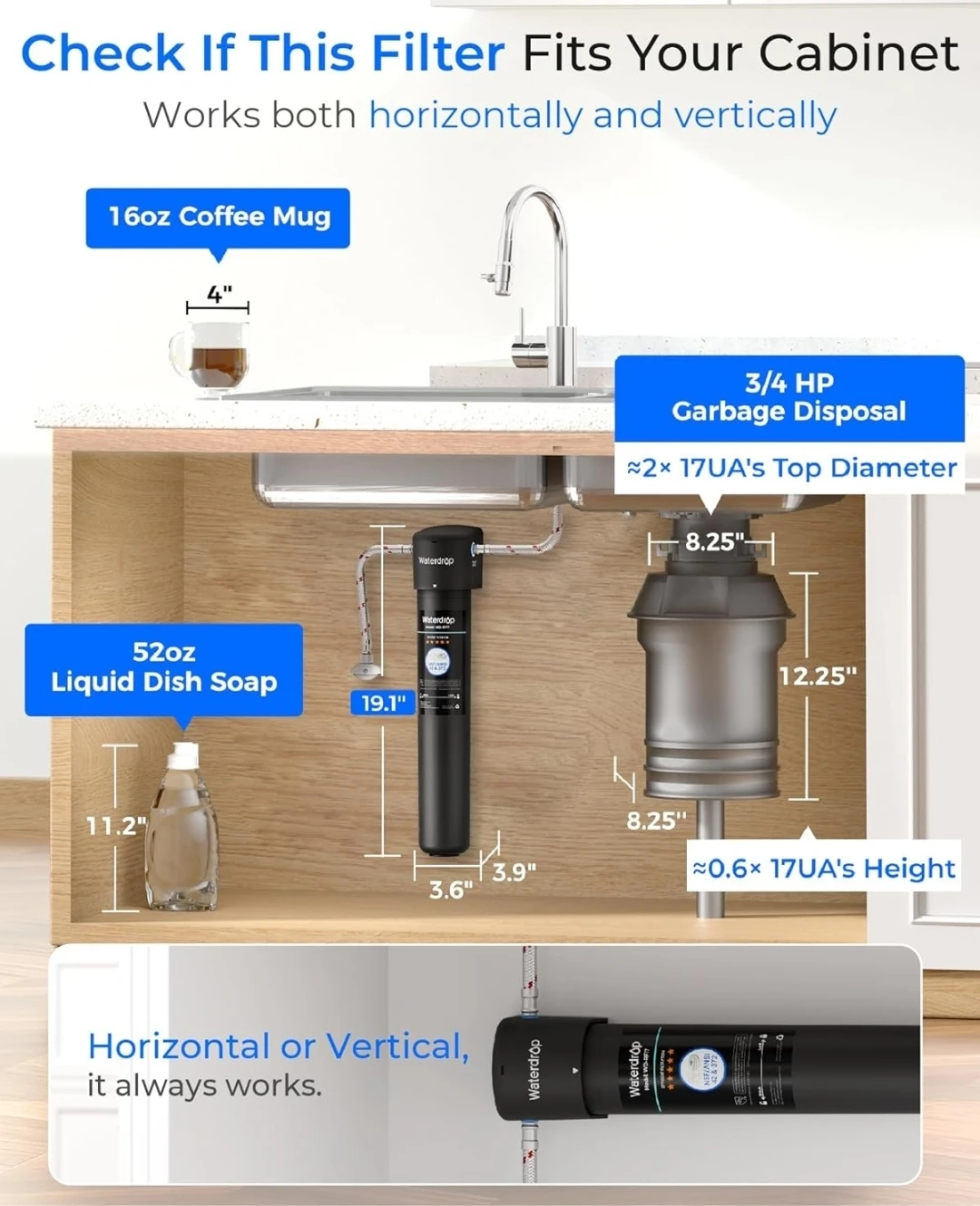 Waterdrop WD-17UA Under Sink Water Filter System - photo 5
