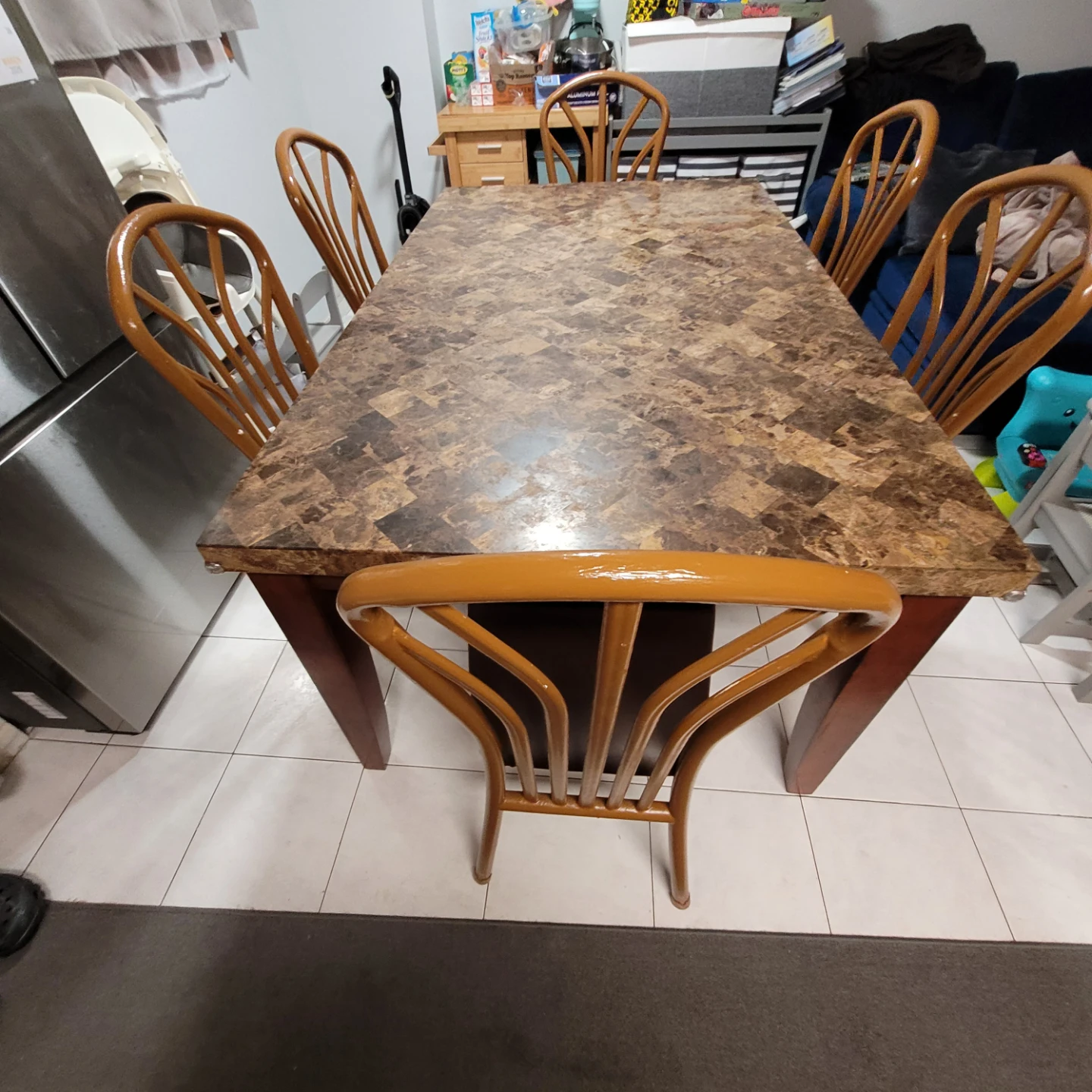 Dining Table Set with 6 Chairs - photo 2