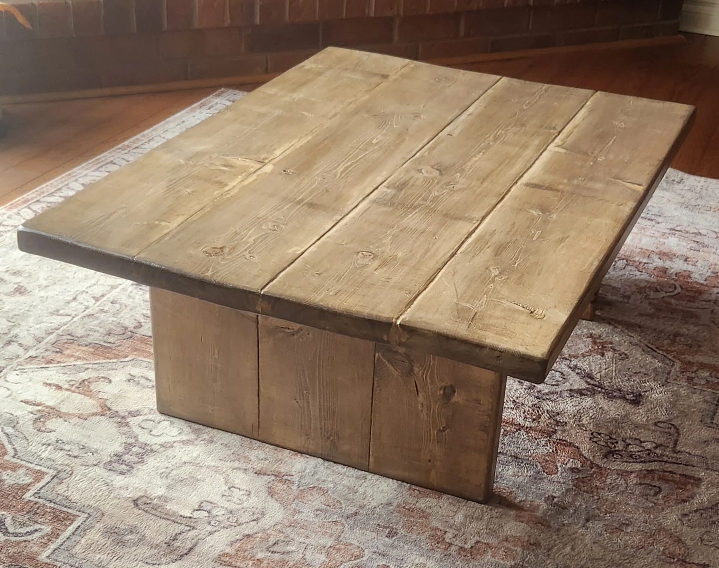 Rustic Wood Coffee Table - photo 2