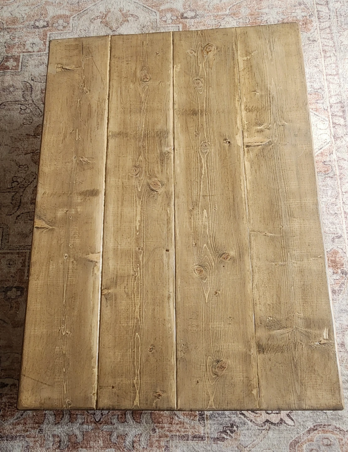 Rustic Wood Coffee Table - photo 5
