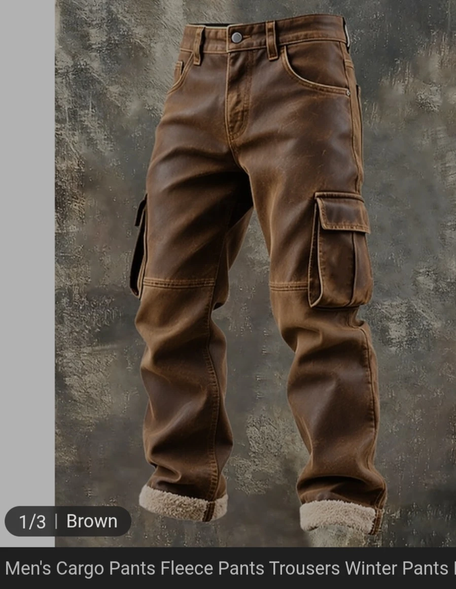 Men's Carhartt  Brown Cargo Work Pants
