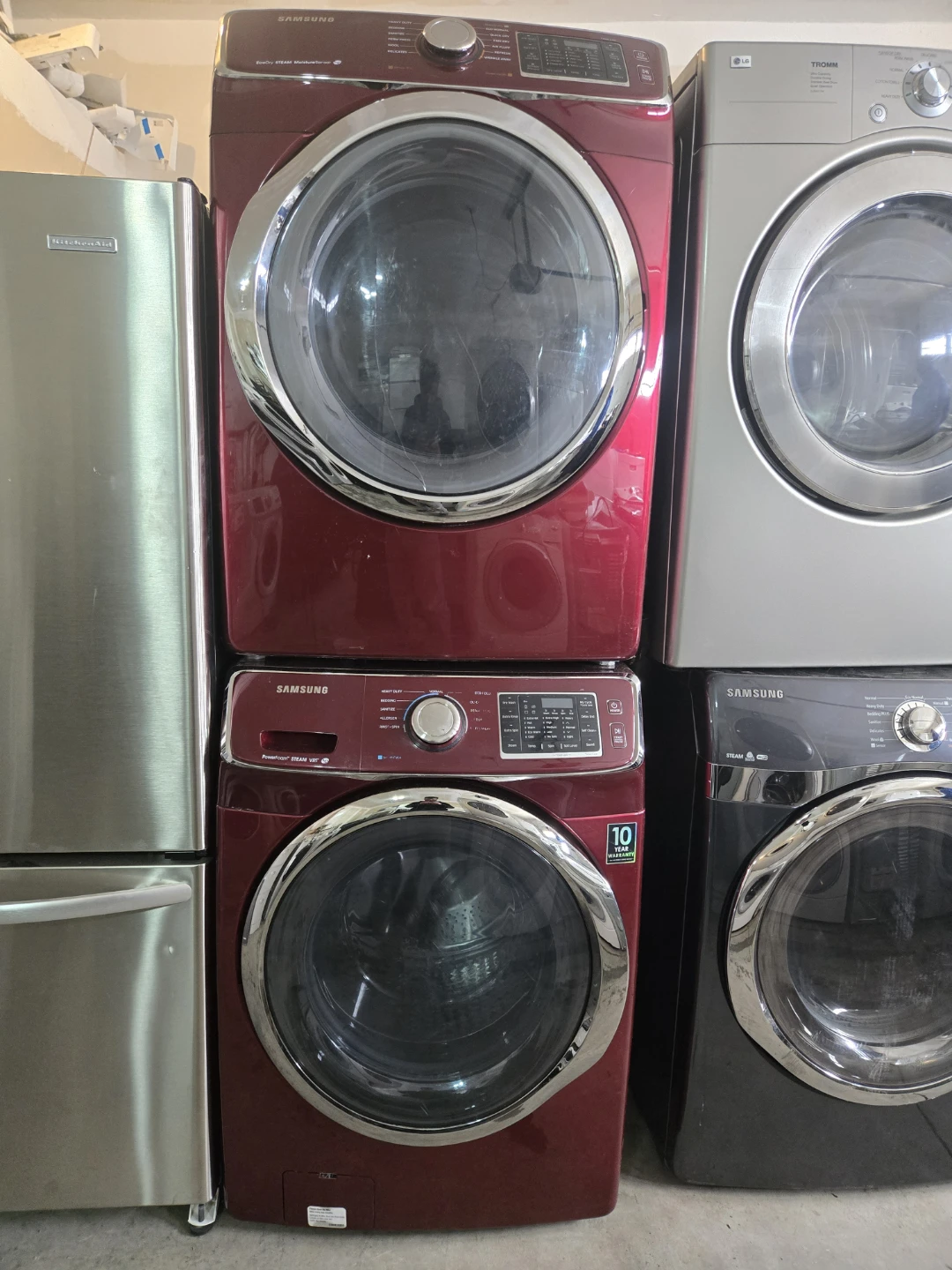 Samsung Front Load Washing Machine - Red