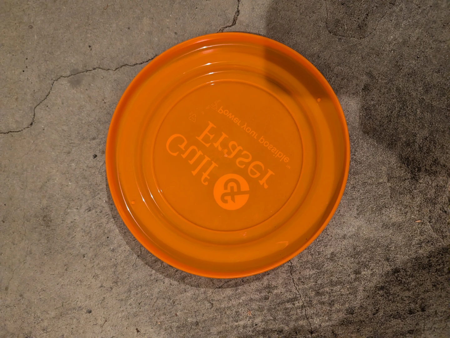 Gulf & Fraser Orange Flying Disc