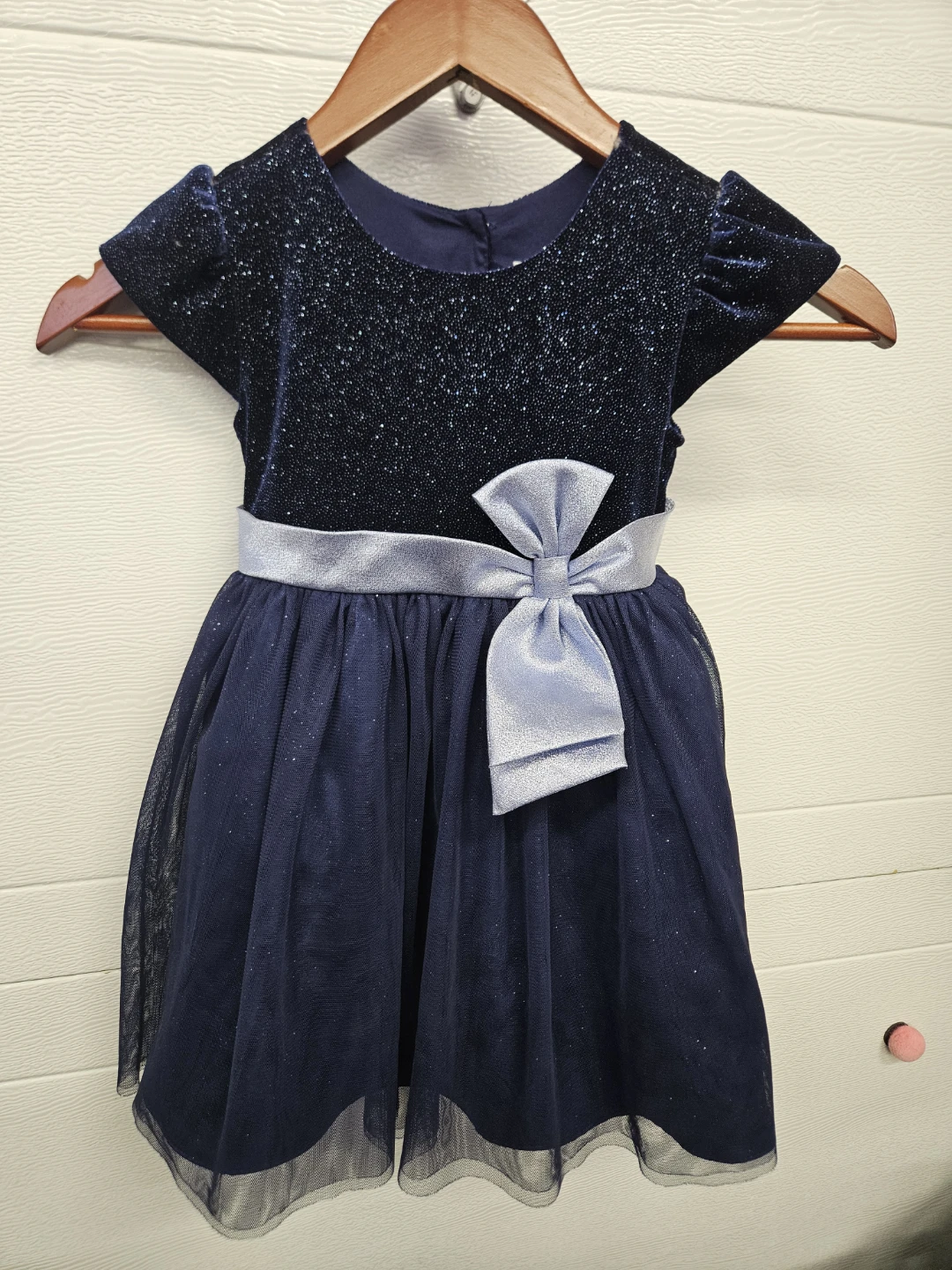 Jona Michelle Navy Glitter Dress Size 4
