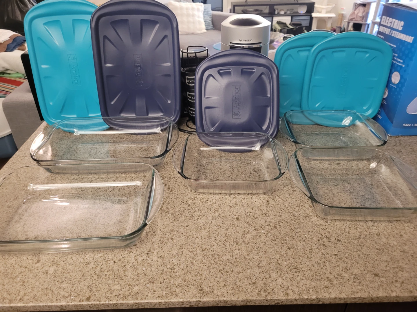 Anchor Hocking Glass Baking Dishes with Lids (Set of 5) - photo 2