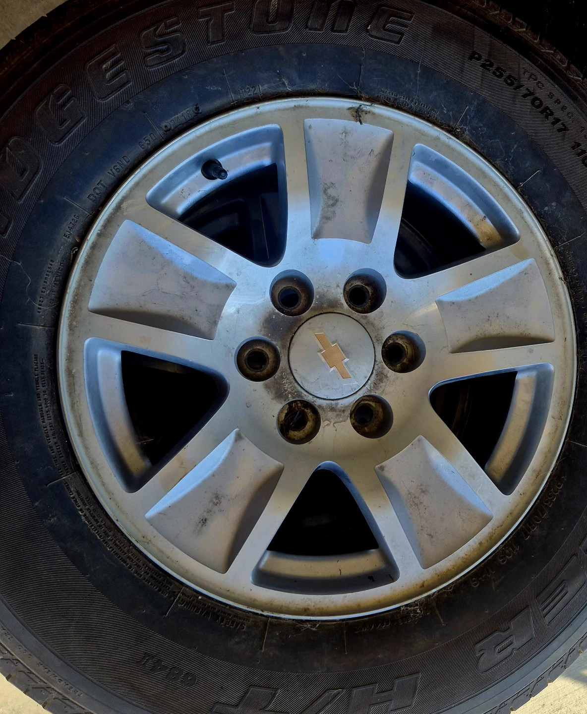 Good Set of 4 Bridgestone Tires & RIMS Size 225 70 R17 *DEAL* - photo 2