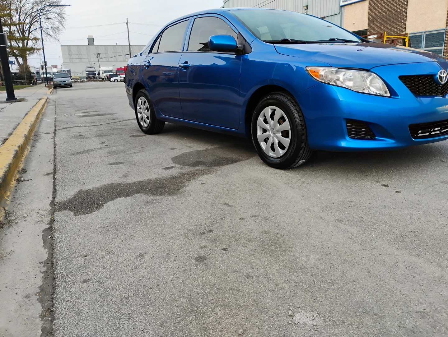 Blue Toyota Corolla LE Sedan