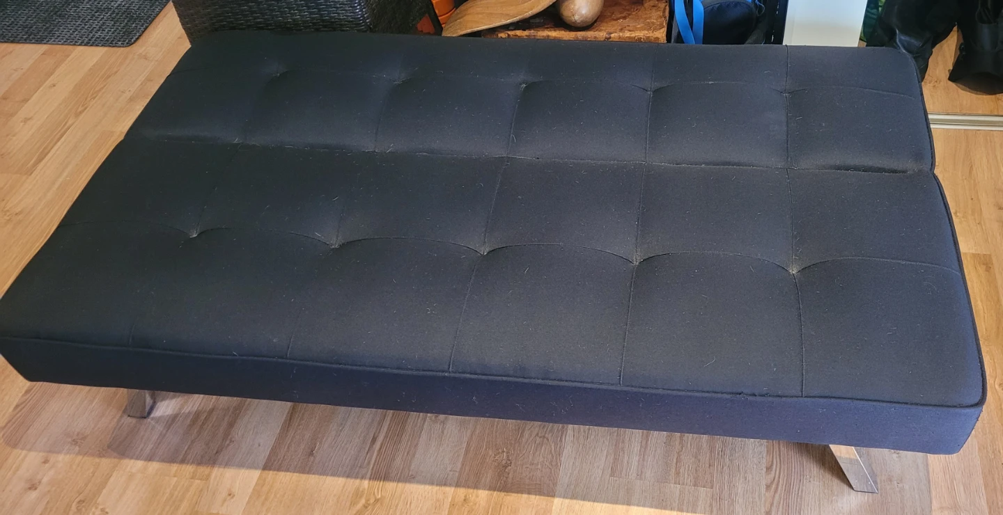 Modern Black Convertible Sofa / Couch - photo 3