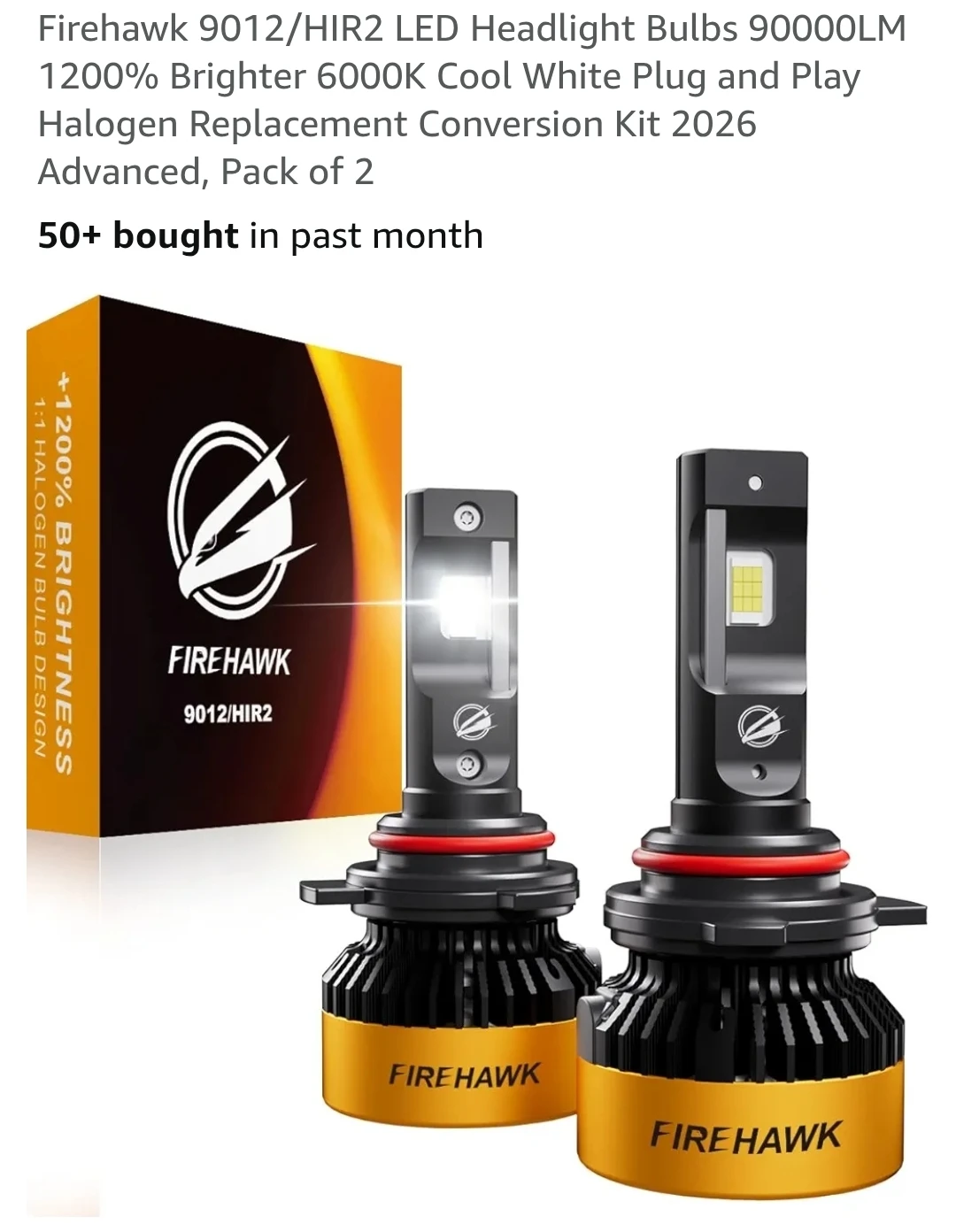 Firehawk 9012/HIR2 LED Headlight Bulbs