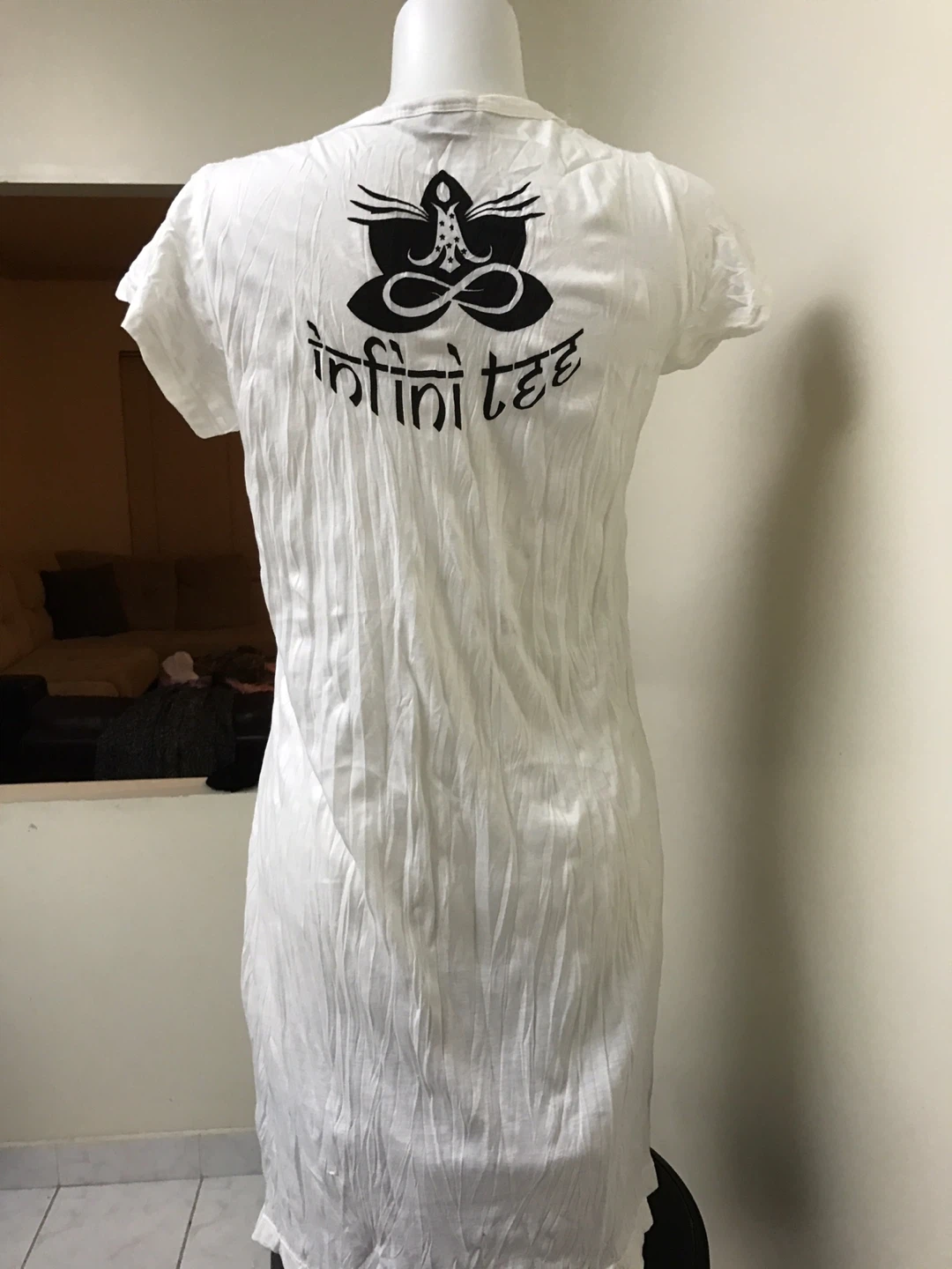 White T-shirt with Tree of Life Graphic - photo 2