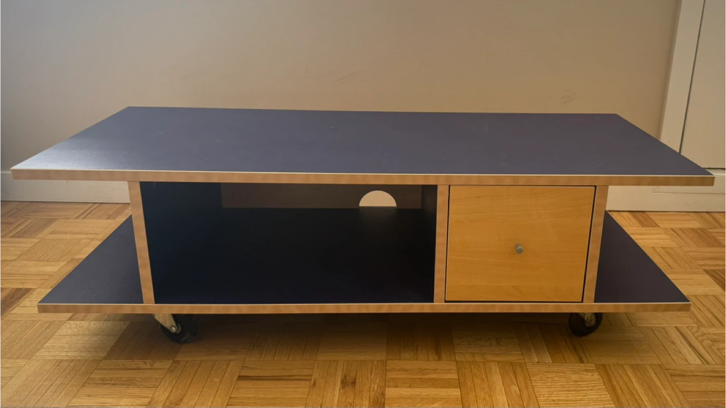 Low Coffee Table with Drawer