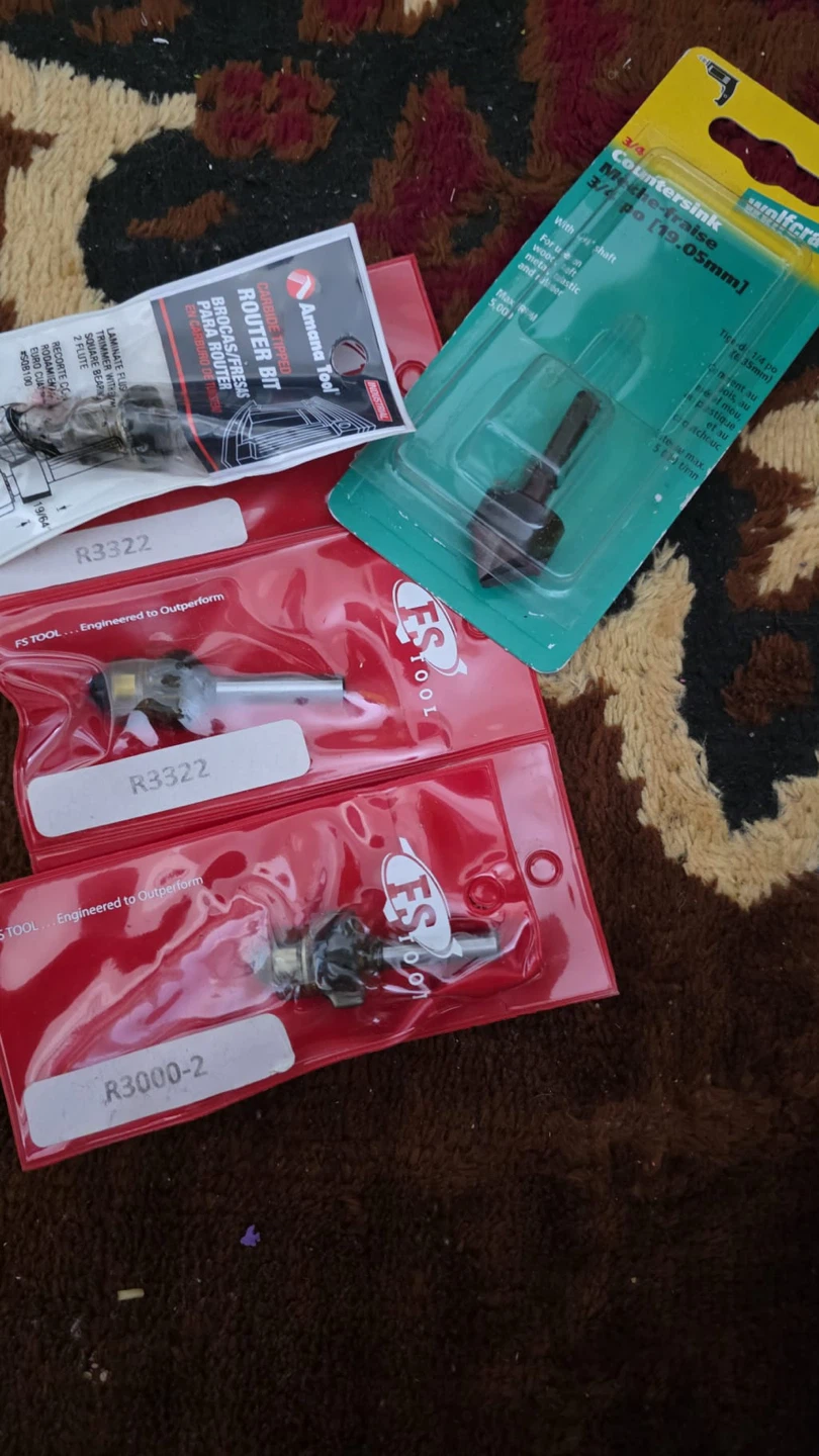 Amana Tool Router Bits and Wolfcraft Countersink