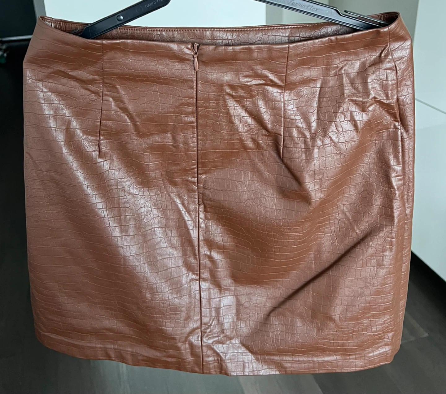 Brown Faux Leather Mini Skirt - photo 2
