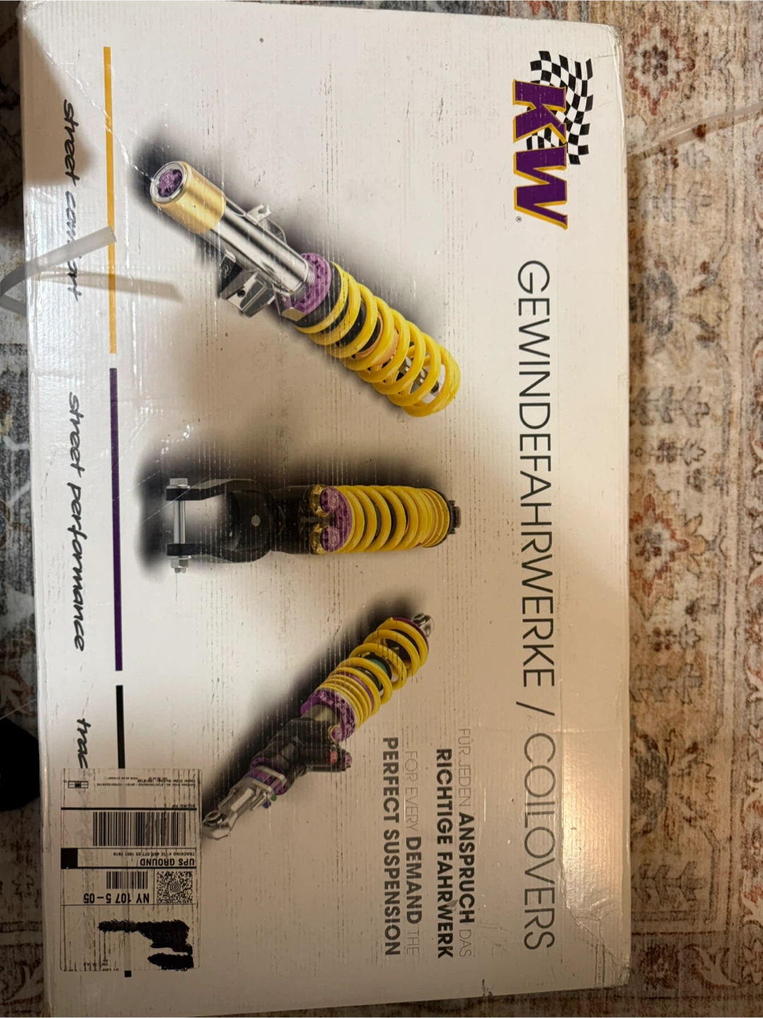 Brand new KW V2 coil-over f3x chassis