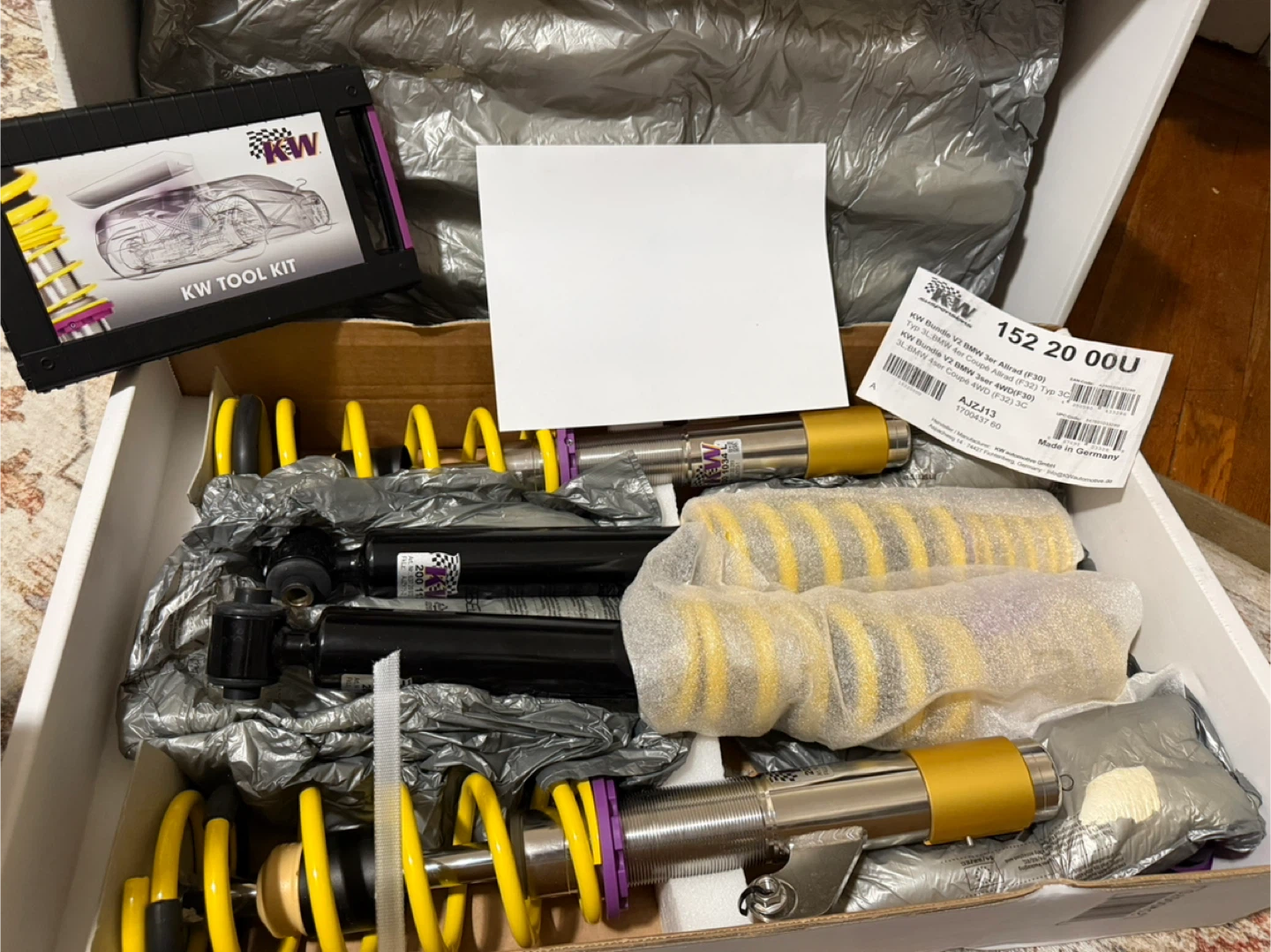 Brand new KW V2 coil-over f3x chassis - photo 2