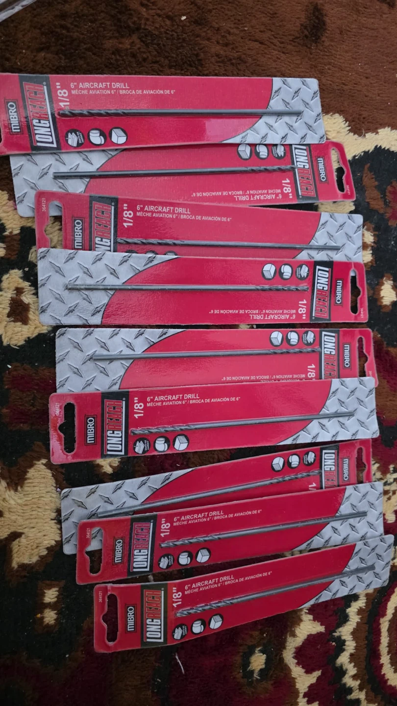 Mibro Long Reach 1/8" Aircraft Drill Bits - 6" Length