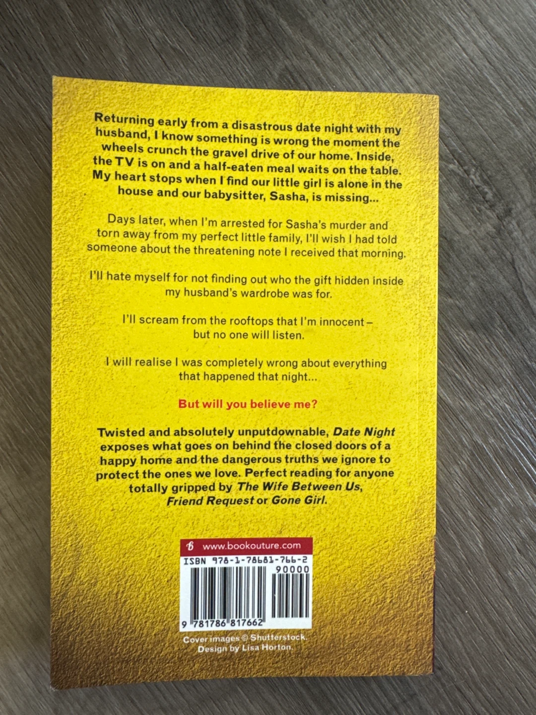 Date Night by Samantha Hayes - Psychological Thriller Book - photo 2