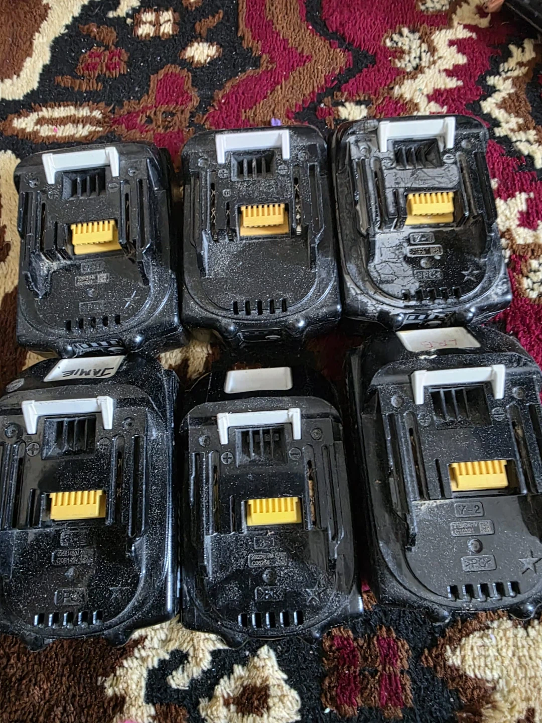Black Power Tool Batteries (6-Pack)