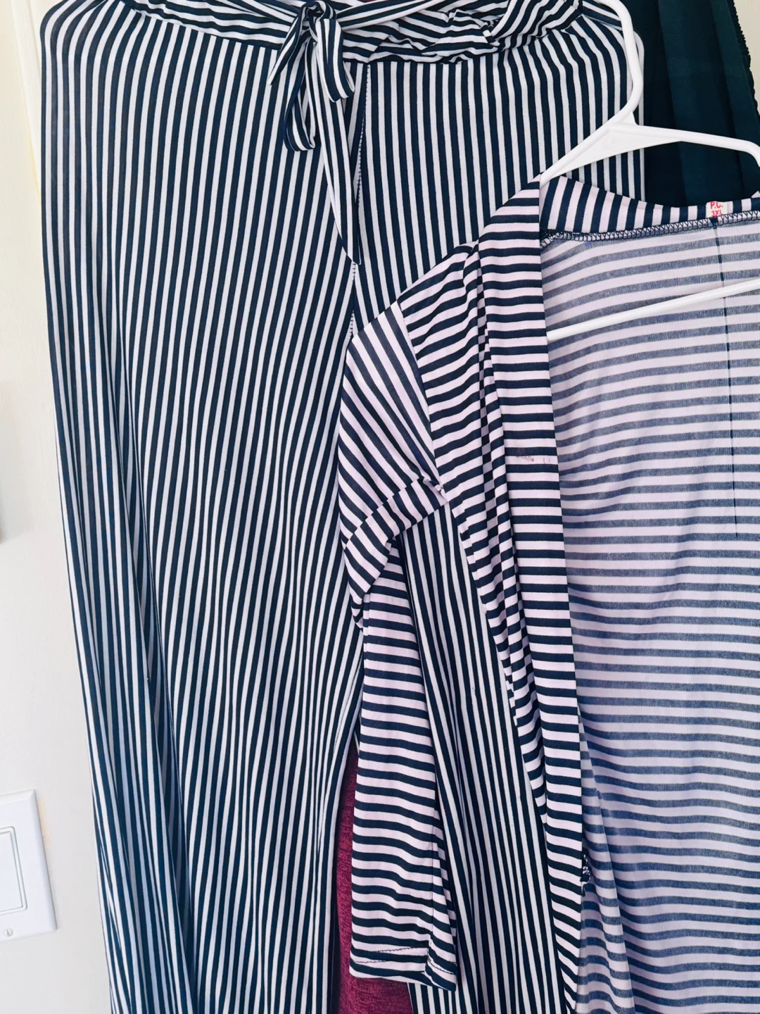 Striped Lounge Set - Cardigan and Pants