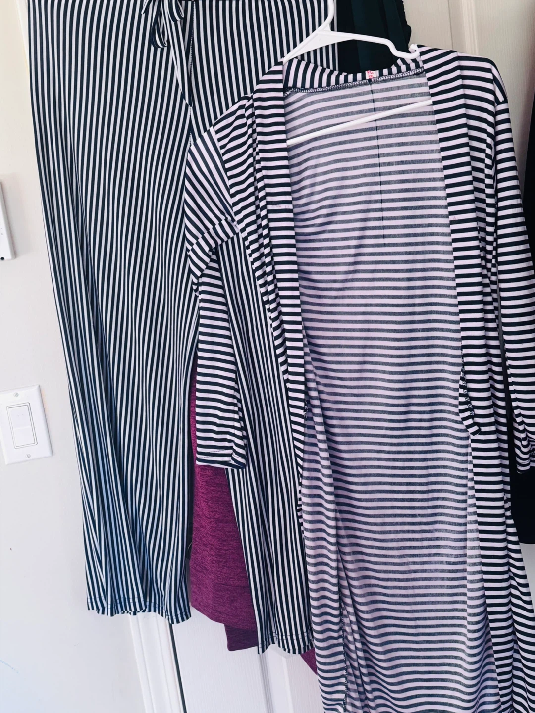 Striped Lounge Set - Cardigan and Pants - photo 3