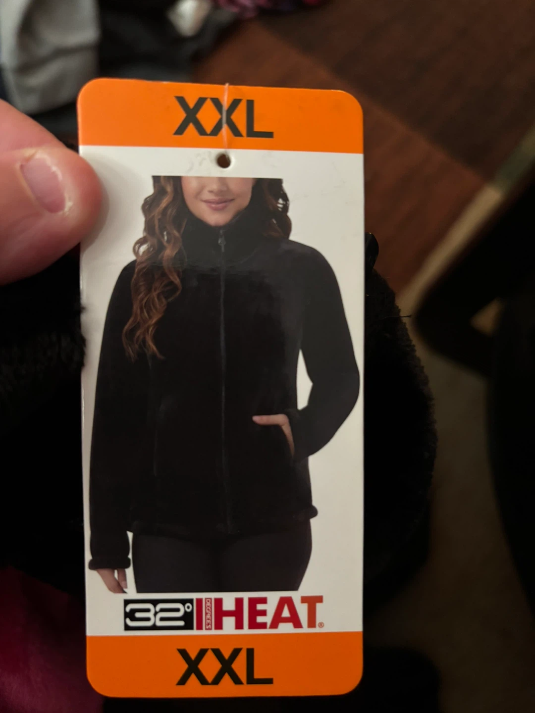 32 Degrees Heat Black Fleece Full Zip Jacket XXL - photo 2