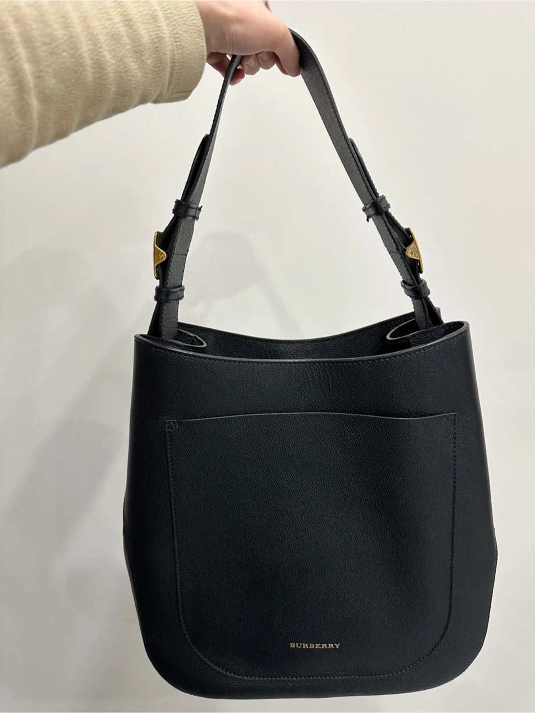 Burberry Black Leather Shoulder Bag