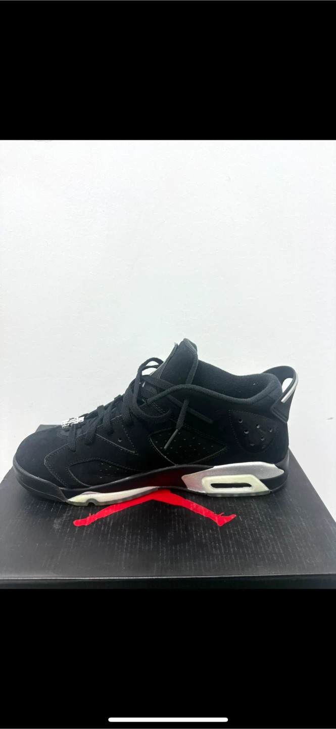 Air Jordan 6 Retro Black Suede Sneakers - photo 2