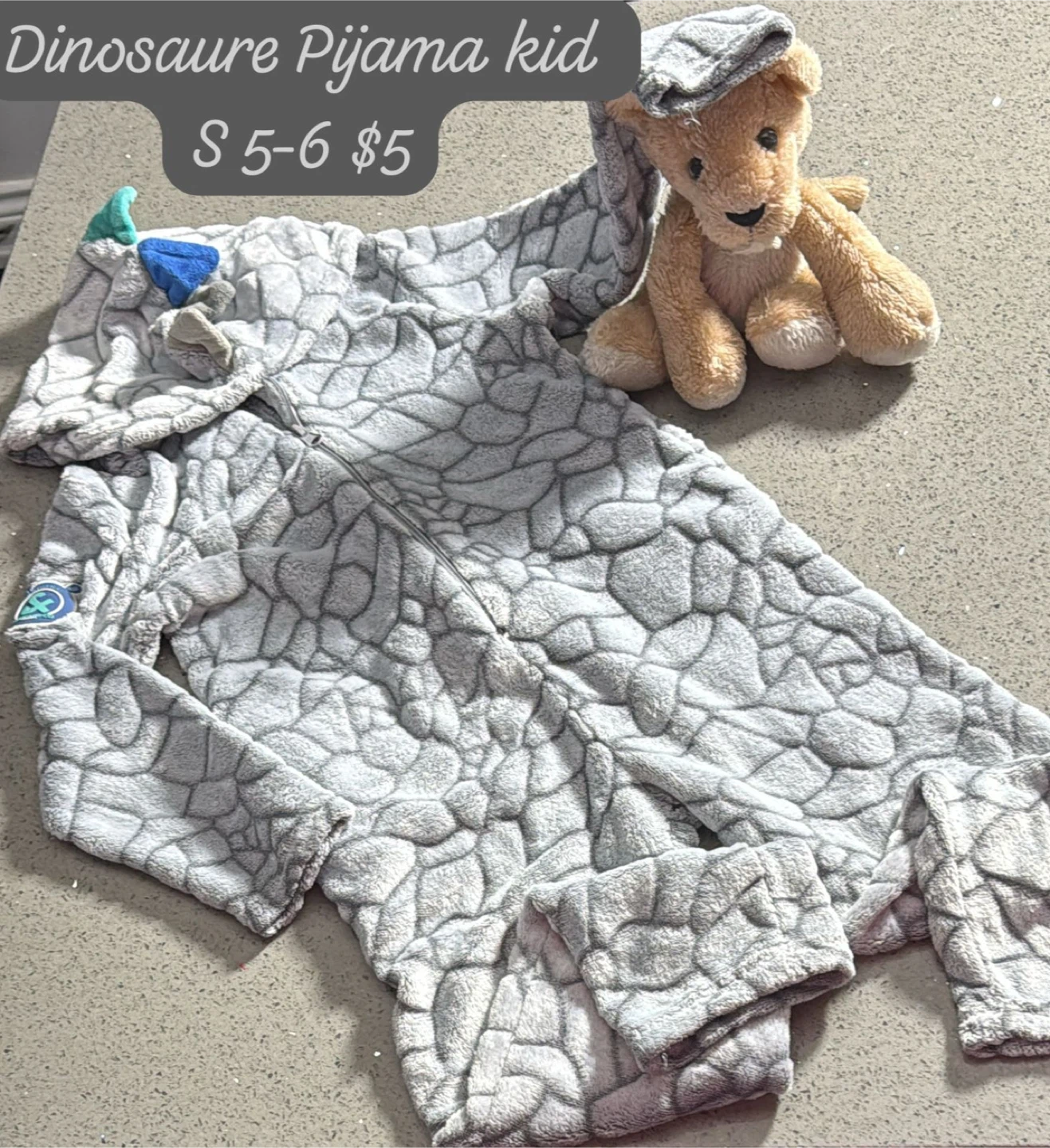 Dinosaur & Grinch Pajama Suit Kid Size 6