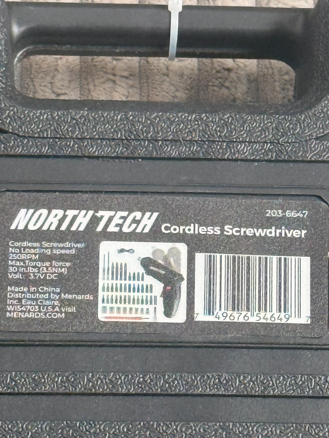 North Tech Cordless Screwdriver Kit