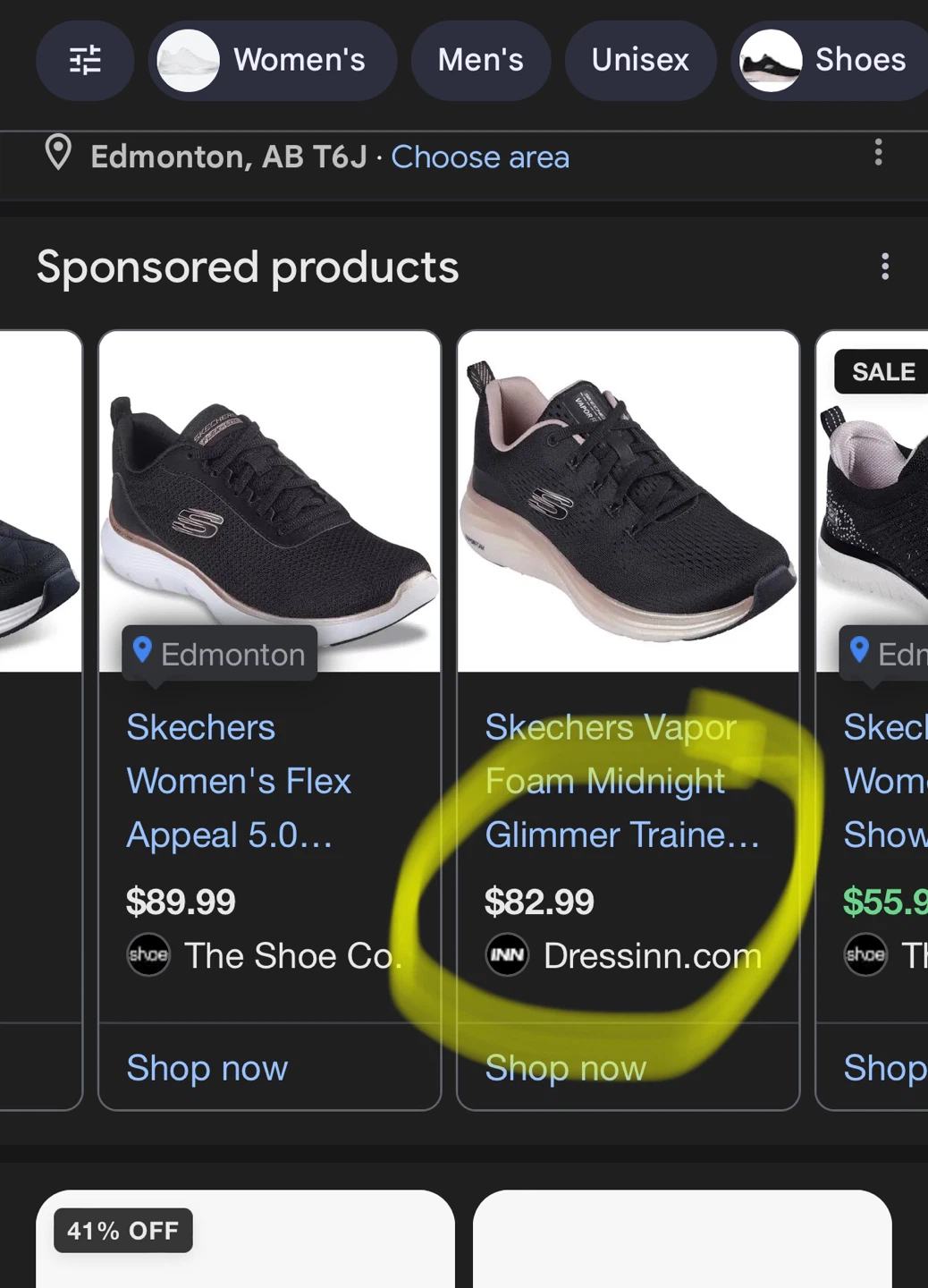 🧡 Skechers Women's Vapor Foam Midnight Glimmer Trainers Size 8 - photo 4