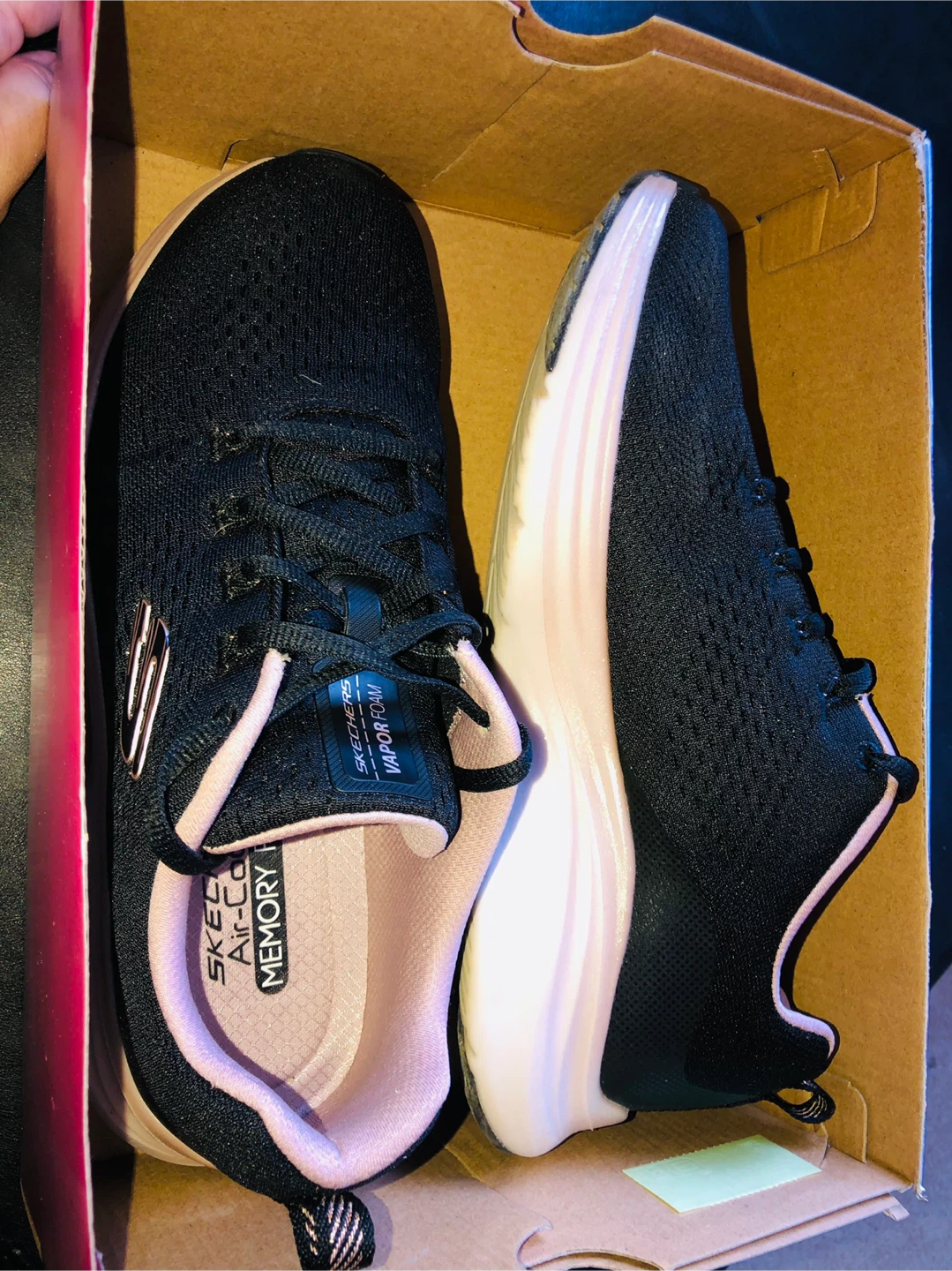 🧡 Skechers Women's Vapor Foam Midnight Glimmer Trainers Size 8
