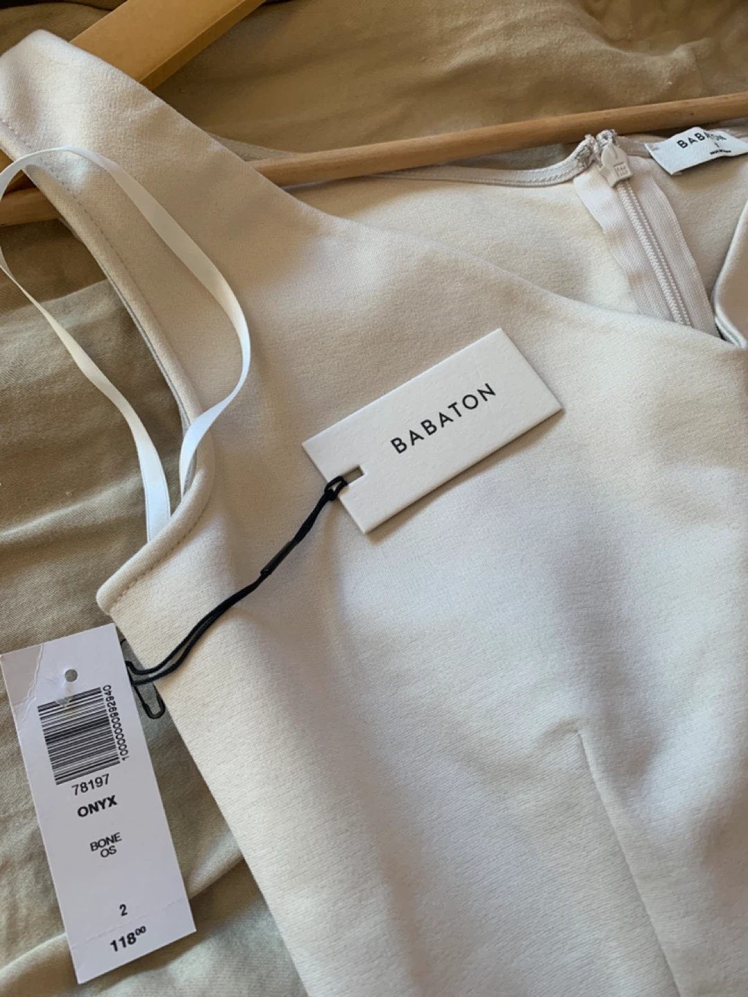 Babaton "Onyx" Dress - Bone OS - Size 2 - photo 2