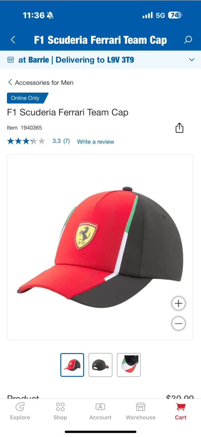 F1 Scuderia Ferrari Team Cap