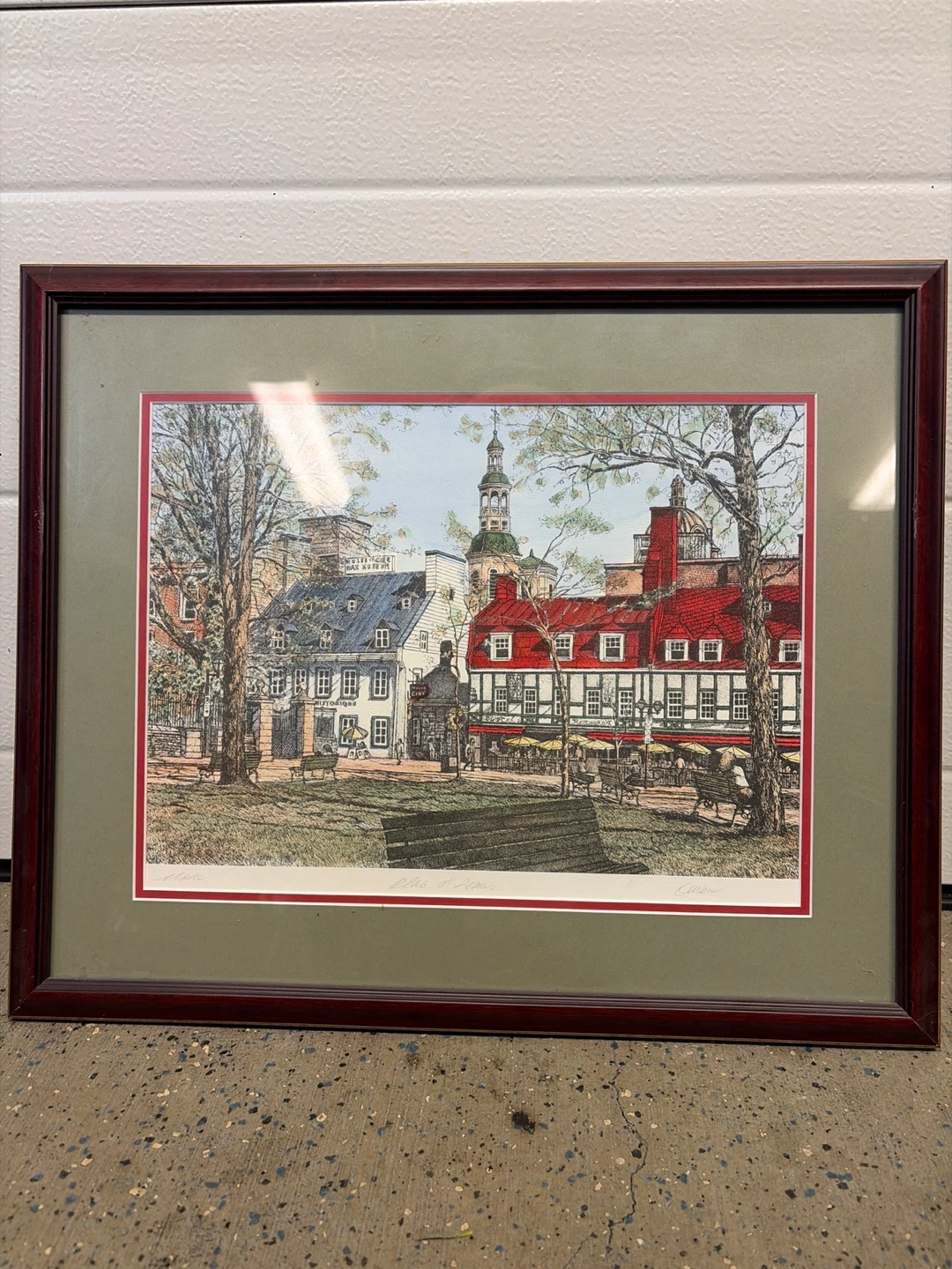 Framed Print of Old Quebec City Scene