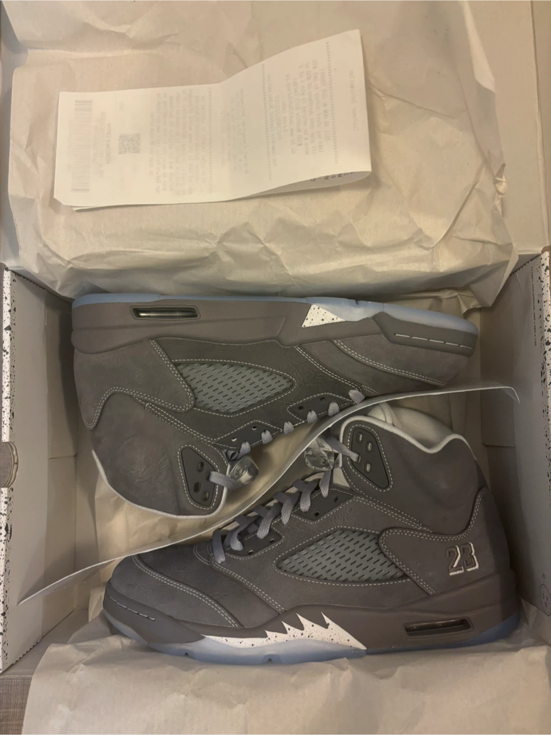 Jordan 5 Wolf Grey size 11.5