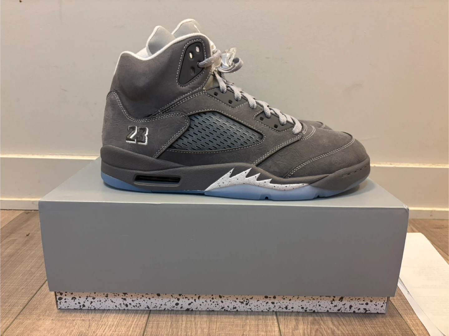 Jordan 5 Wolf Grey size 12 - photo 4