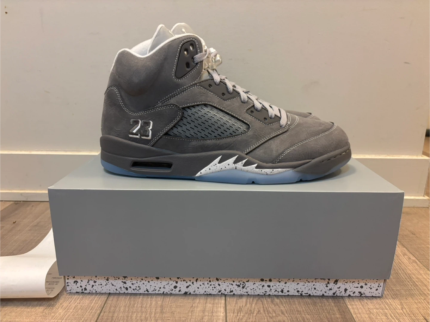 Jordan 5 Wolf Grey size 13 - photo 4