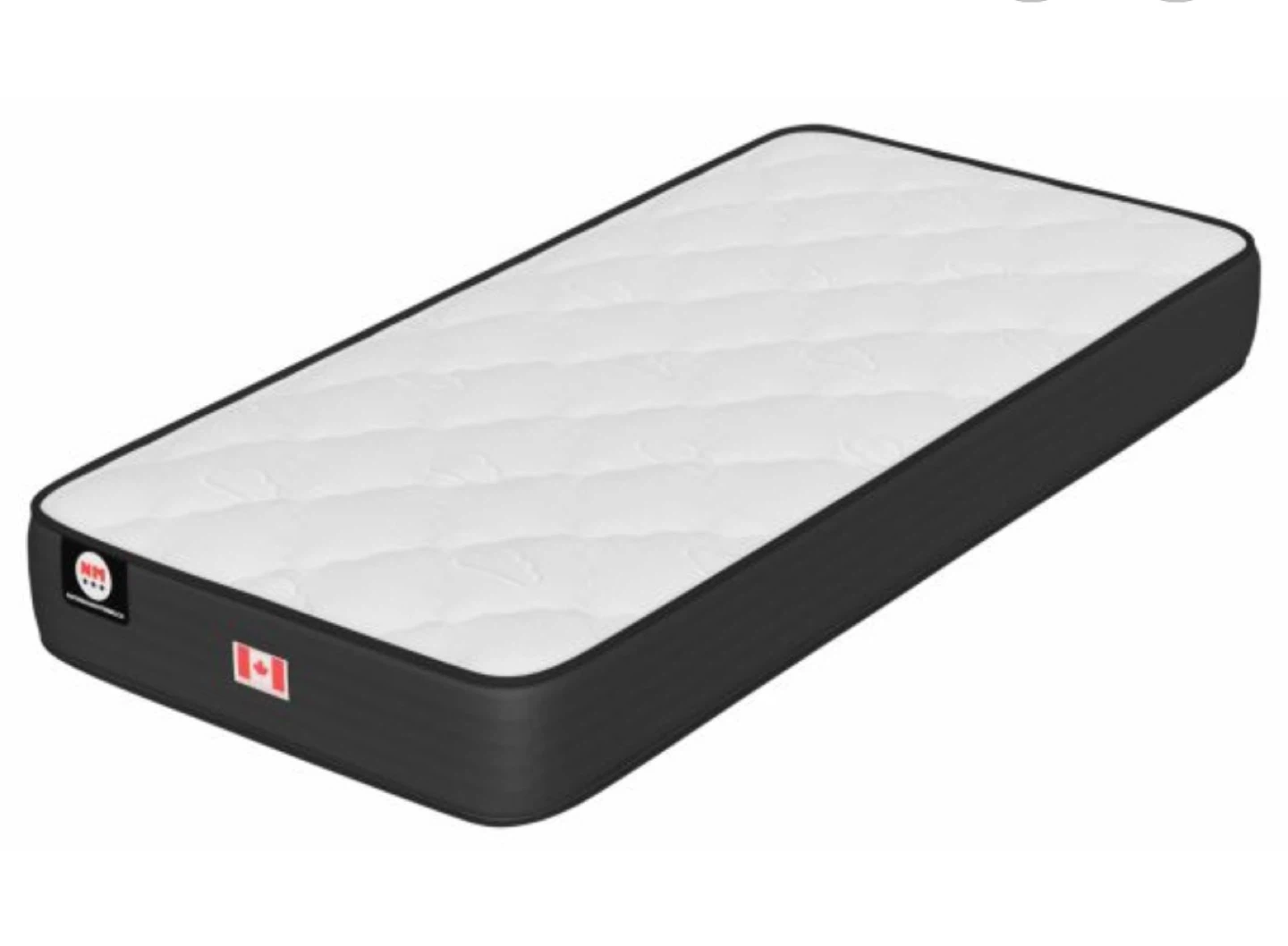 Single Metal Bed Frame and Mattress