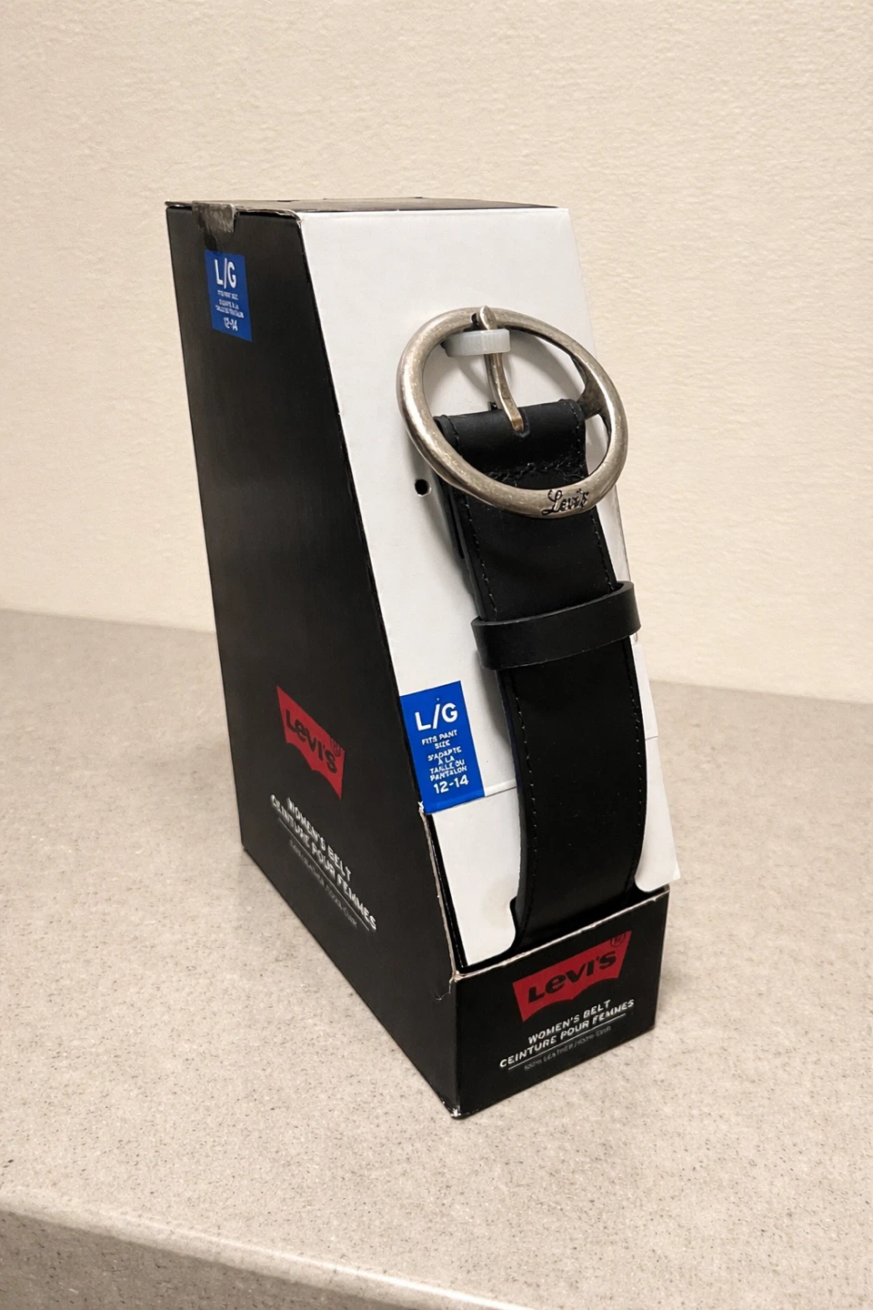 New Women’s Levi’s Leather Belt, Black - photo 2