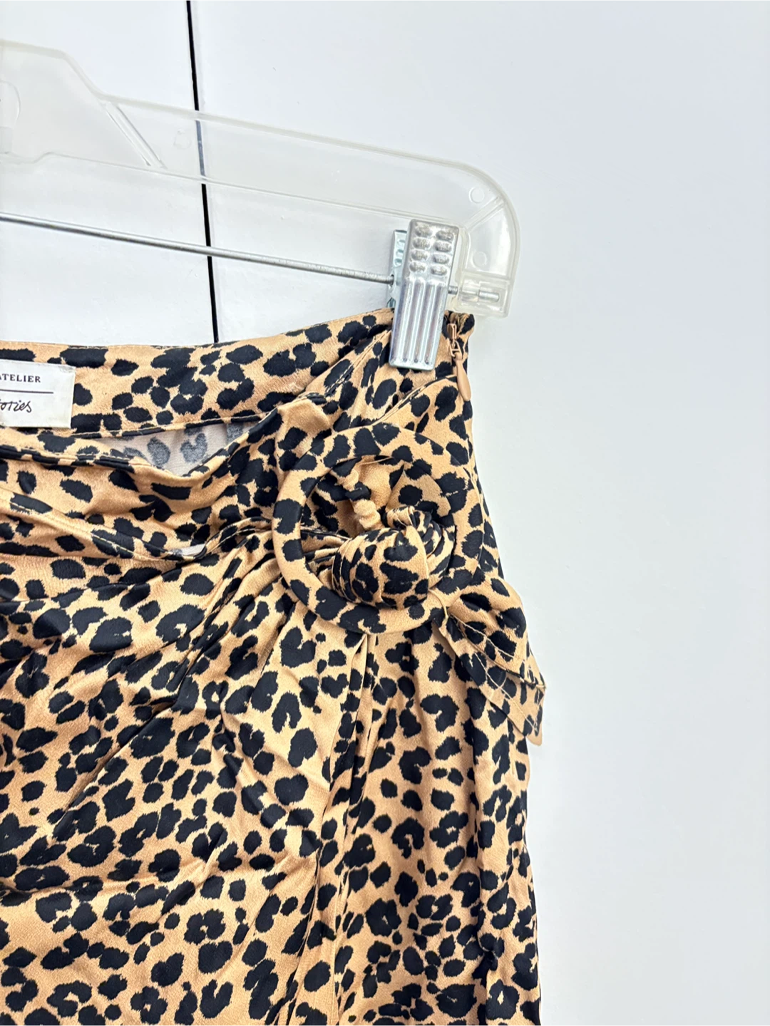 & other stories Leopard Print Midi Wrap Skirt - photo 3