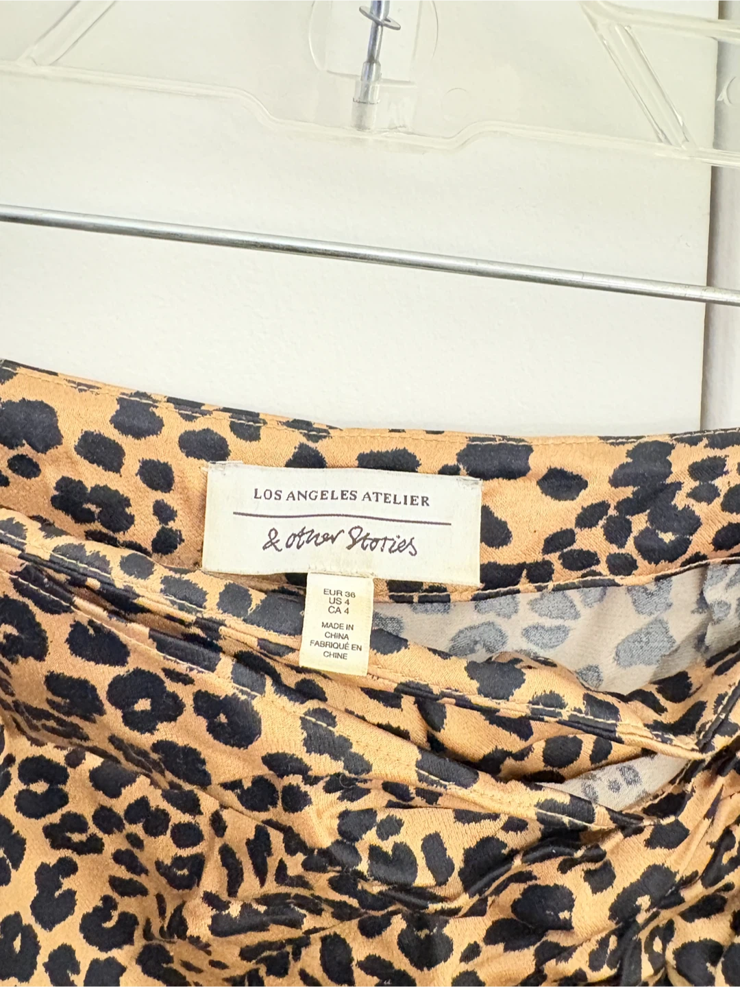 & other stories Leopard Print Midi Wrap Skirt - photo 4