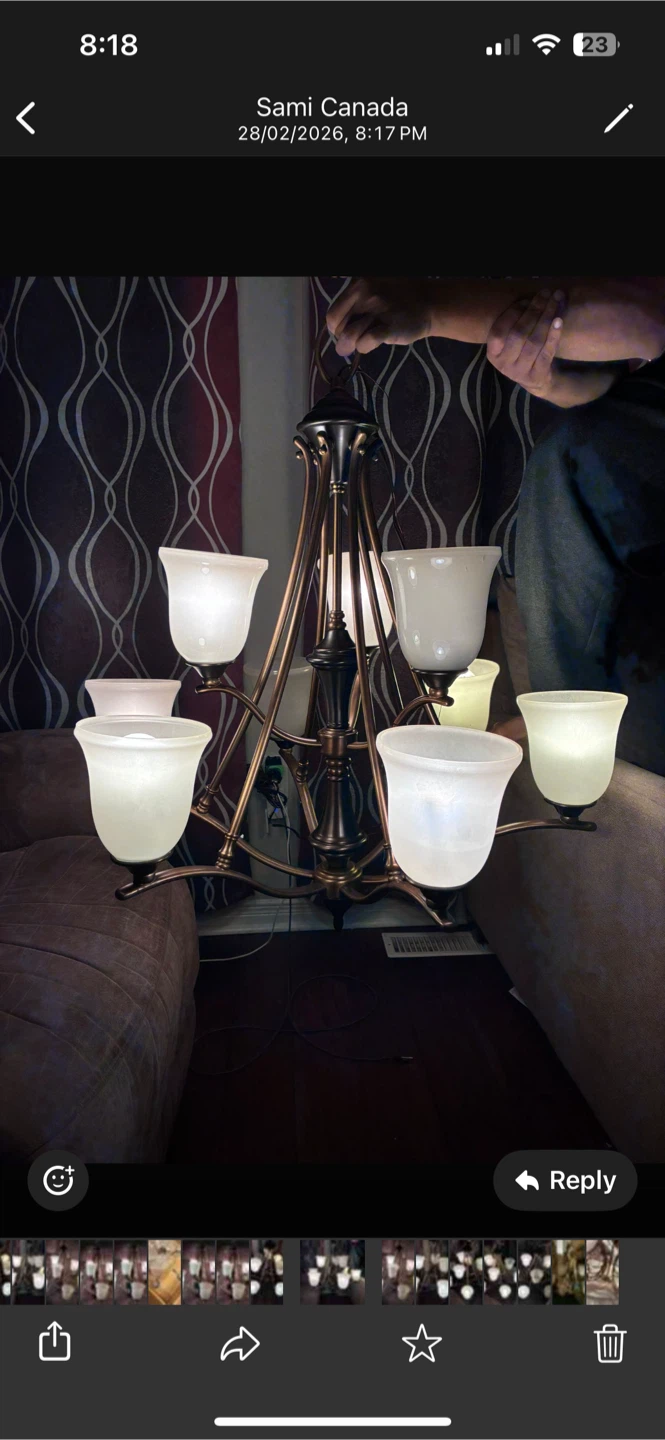 Kichler 2 Tier, 9 Light Chandelier - photo 5
