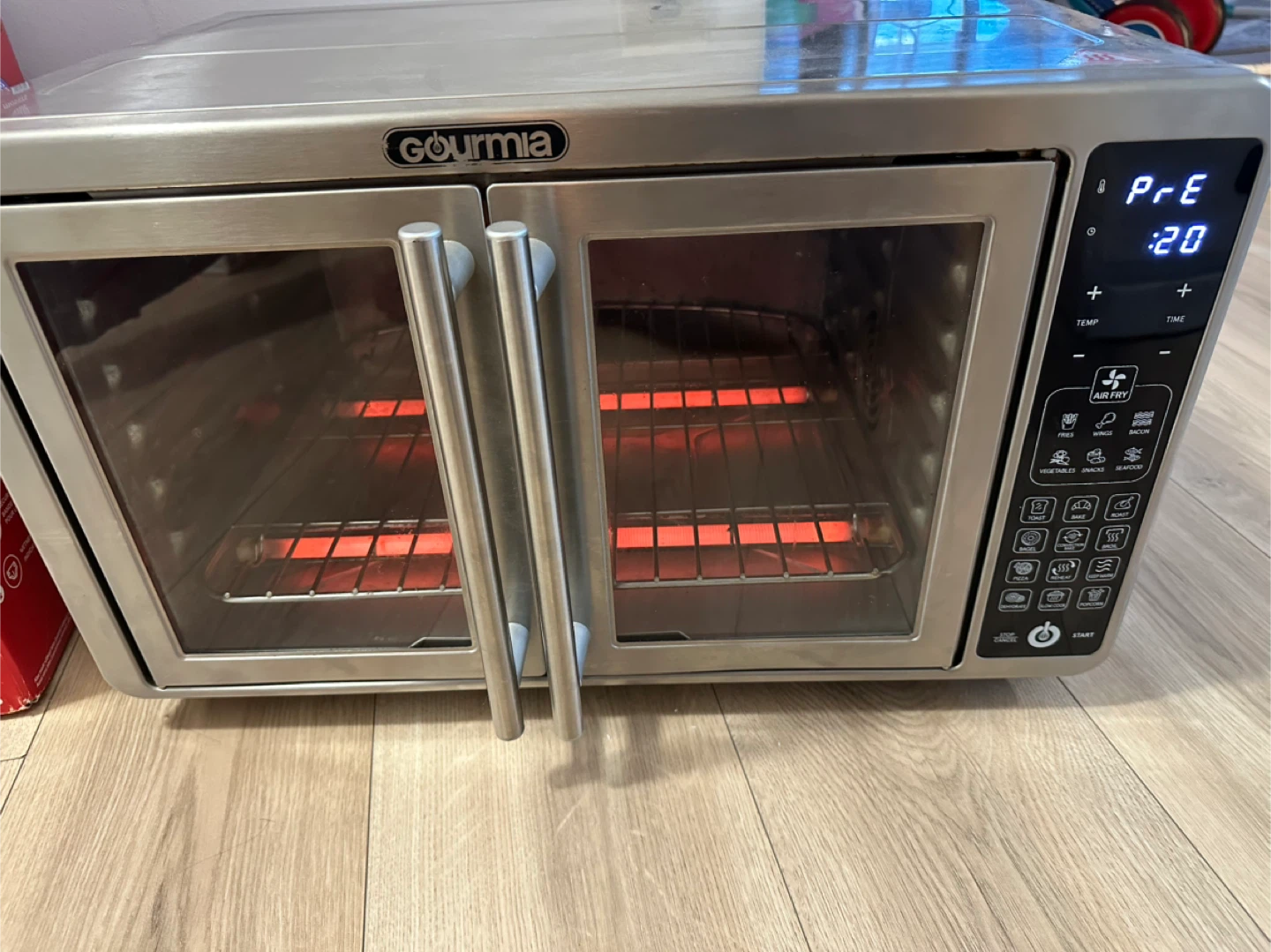 Gourmia Digital Air Fryer Toaster Oven as is