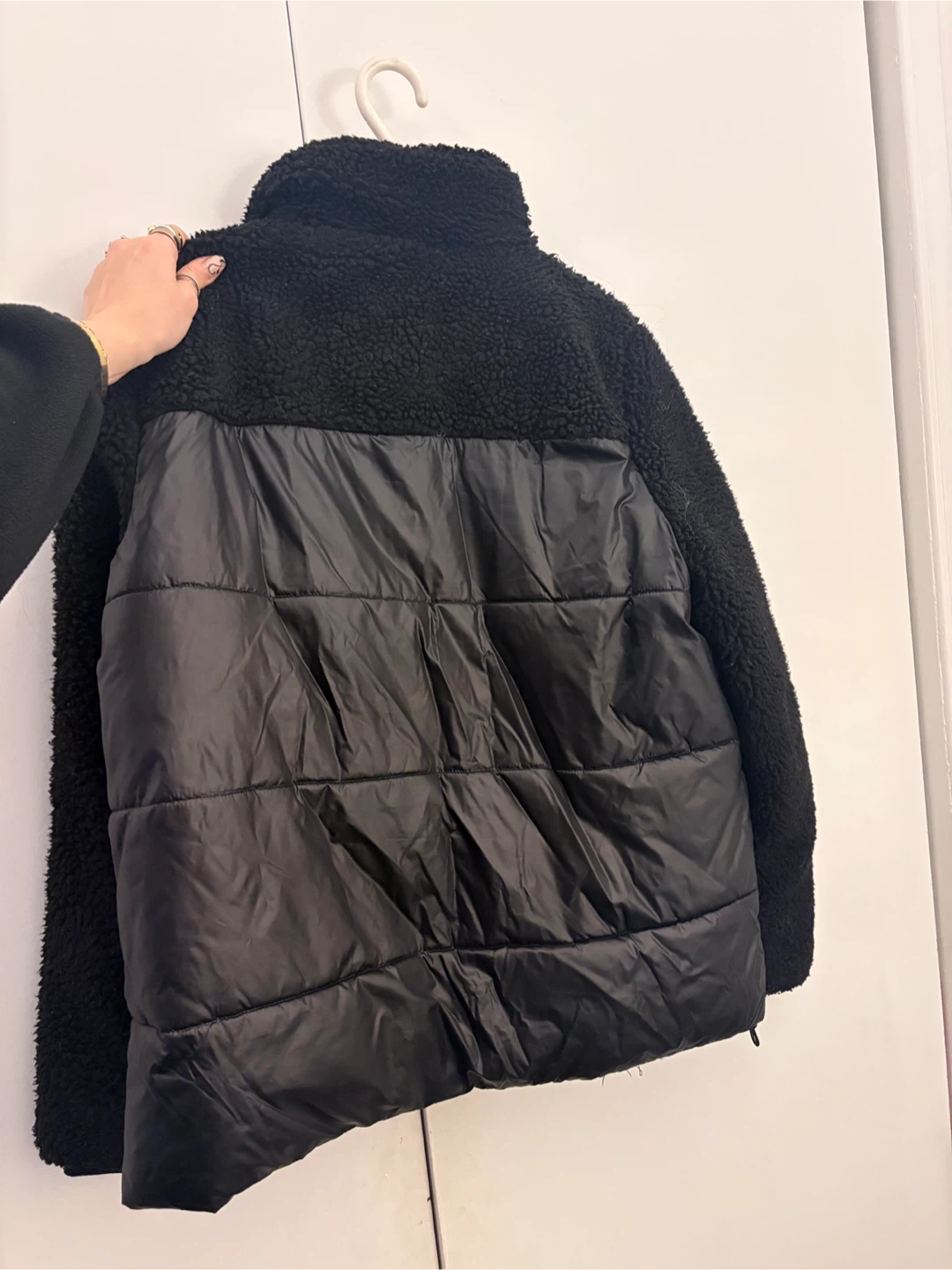 Tommy Hilfiger Black Sherpa Puffer Jacket - photo 2